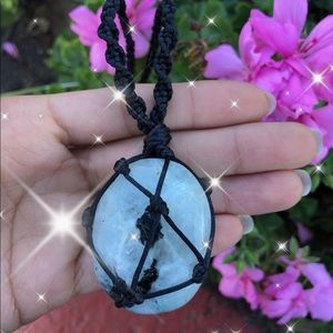 Rainbow moonstone necklace